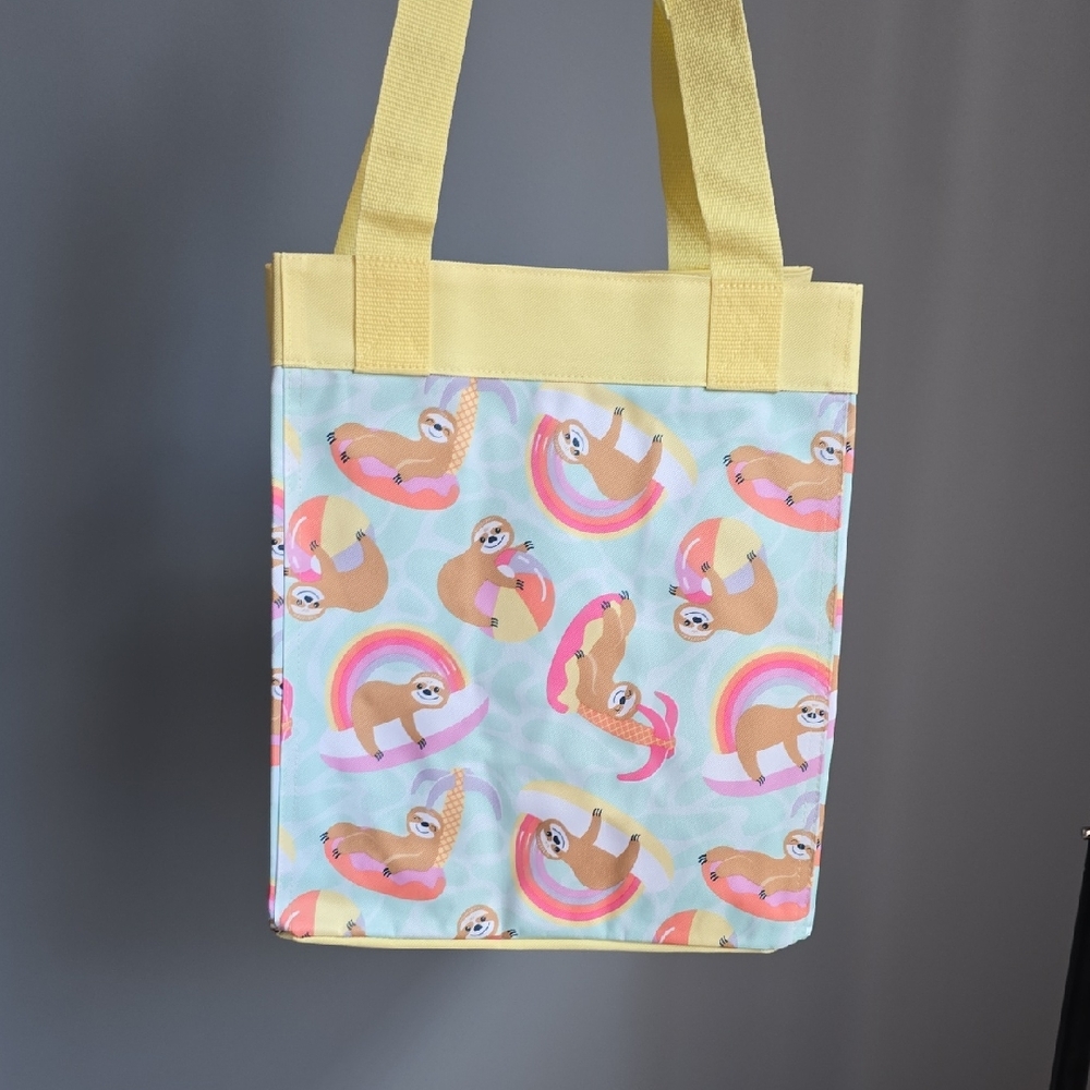 Thirty-One Sloth and Rainbow Design Essential Storage Tote